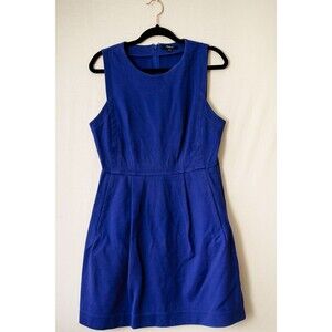 Madewell blue dress 12 sheath mini office party cocktail event